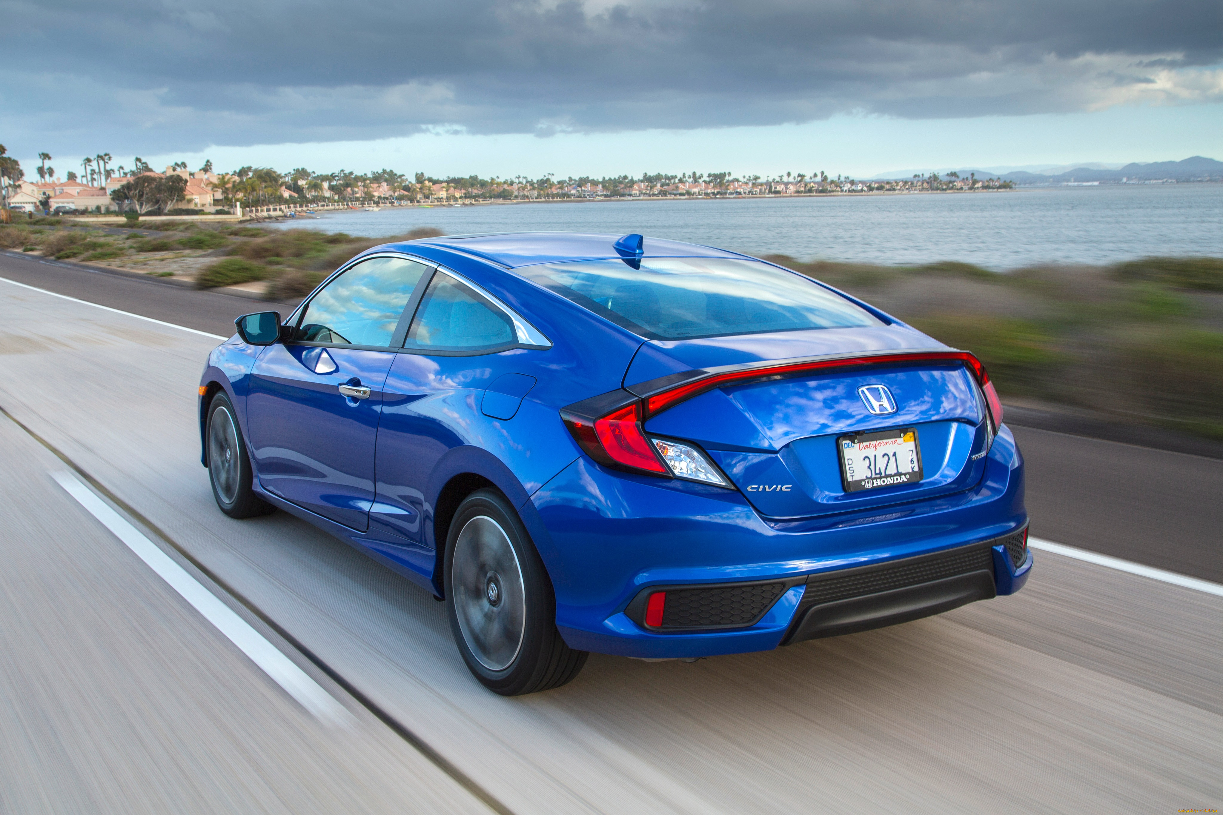 , honda, coupe, civic, 2016